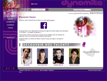 Tablet Screenshot of dynamite-talents.fr